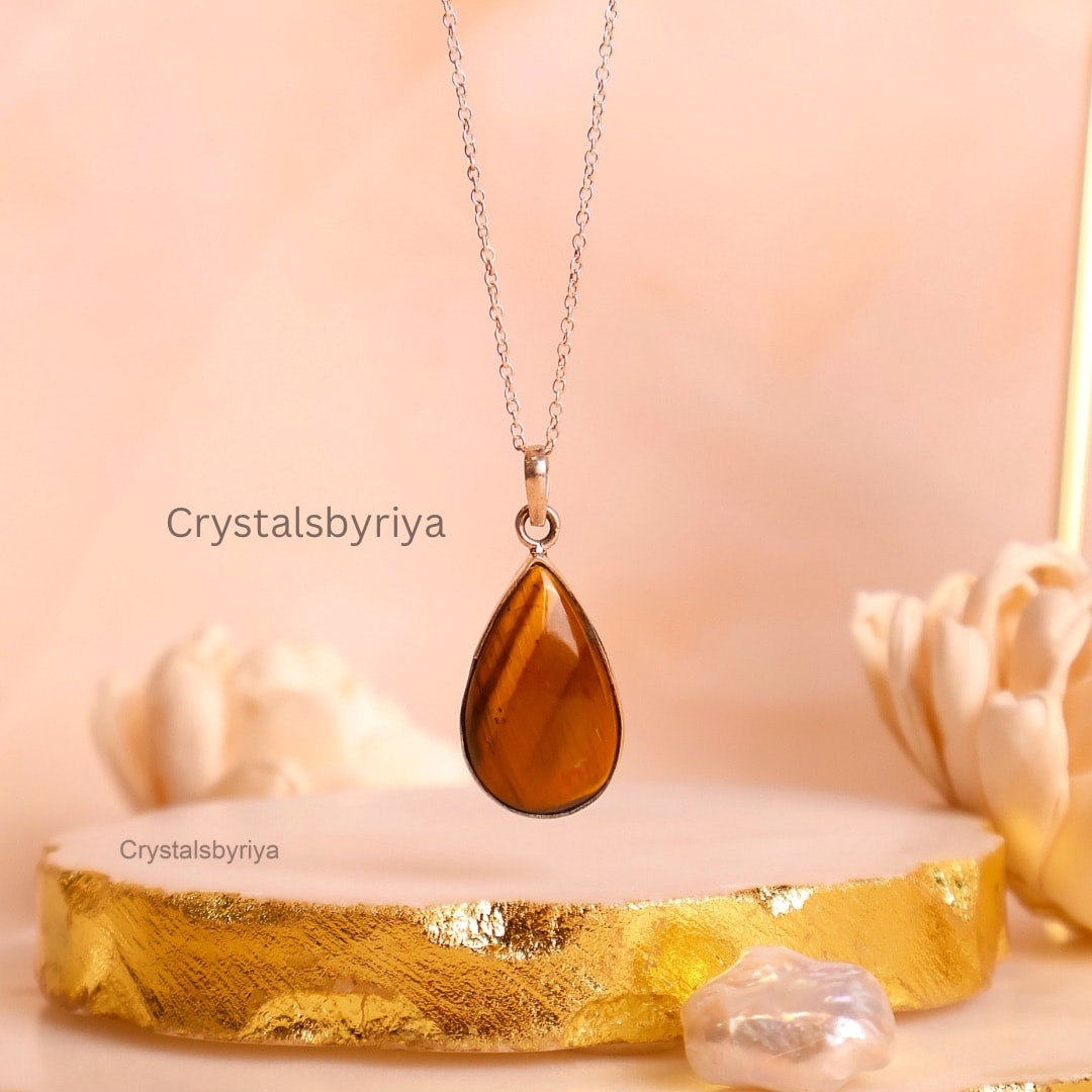 TIGER\S EYE SILVER PENDANT